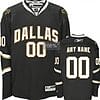 Custom Dallas Stars Jersey Name And Number Black