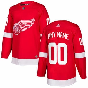 Custom Detroit Red Wings Jersey Name And Number 2017-2018 Red Home Hockey NHL 6 Custom Detroit Red Wings Jersey Name And Number 2017-2018 Red Home Hockey NHL