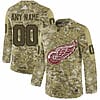 Custom Detroit Red Wings Jersey Name And Number Camo