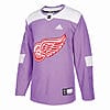 Custom Detroit Red Wings Jersey Name And Number Purple Pink Hockey Fights Cancer Practice