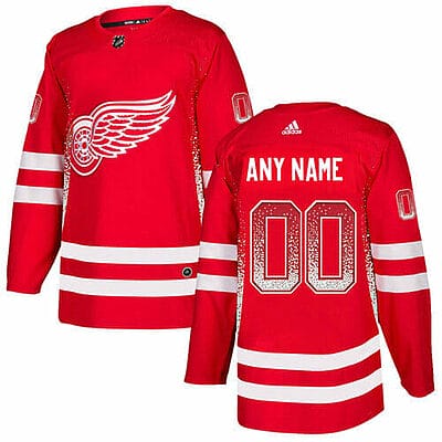 Custom Detroit Red Wings Jersey Name And Number Red Drift Fashion