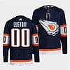 Custom Edmonton Oilers Jersey Name And Number 2022-23 Navy Reverse Retro
