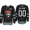 Custom Florida Panthers Jersey Name And Number 1917-2017 Black 100th Anniversary NHL