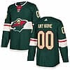 Custom Minnesota Wild Jersey Name And Number 2017-2018 Green Hockey NHL