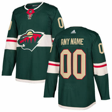 Custom Minnesota Wild Jersey Name And Number 2017-2018 Green Hockey NHL 6 Custom Minnesota Wild Jersey Name And Number 2017-2018 Green Hockey NHL