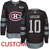 Custom Montreal Canadiens Jersey Name And Number 1917-2017 100th Anniversary NHL
