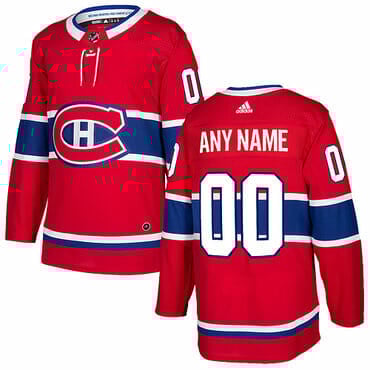 Custom Montreal Canadiens Jersey Name And Number 2017-2018 Red Hockey NHL 6 Custom Montreal Canadiens Jersey Name And Number 2017-2018 Red Hockey NHL