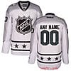 Custom NHL All-Star Jersey Name And Number 2017 White Metropolitan Division Reebok Game Hockey