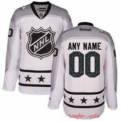 Custom NHL All-Star Jersey Name And Number 2017 White Metropolitan Division Reebok Game Hockey