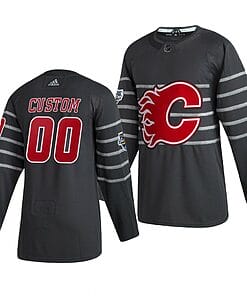 Custom NHL All-Star Jersey Name And Number 2020 Gray Game Calgary Flames