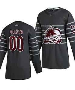Custom NHL All-Star Jersey Name And Number 2020 Gray Game Colorado Avalanche