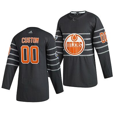 Custom NHL All-Star Jersey Name And Number 2020 Gray Game Edmonton Oilers