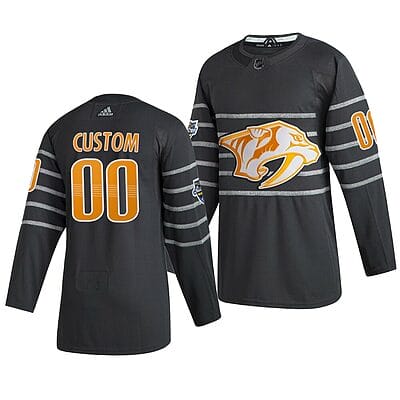 Custom NHL All-Star Jersey Name And Number 2020 Gray Game Nashville Predators