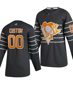 Custom NHL All-Star Jersey Name And Number 2020 Gray Game Pittsburgh Penguins