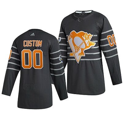 Custom NHL All-Star Jersey Name And Number 2020 Gray Game Pittsburgh Penguins