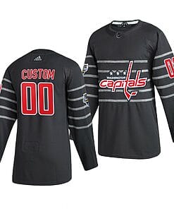 Custom NHL All-Star Jersey Name And Number 2020 Gray Game Washington Capitals