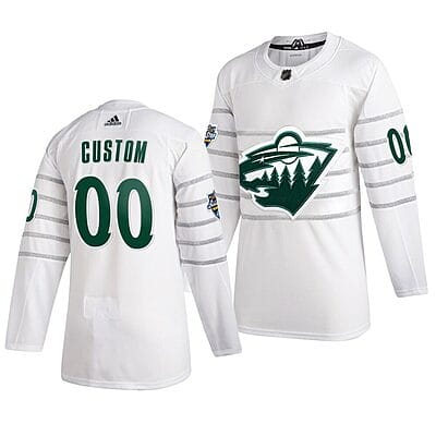 Custom NHL All-Star Jersey Name And Number 2020 White Game Minnesota Wild 6 Custom NHL All-Star Jersey Name And Number 2020 White Game Minnesota Wild