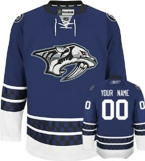 Custom Nashville Predators Jersey Name And Number Blue Third 6 Custom Nashville Predators Jersey Name And Number Blue Third