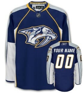 Custom Nashville Predators Jersey Name And Number Blue 6 Custom Nashville Predators Jersey Name And Number Blue