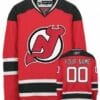 Custom New Jersey Devils Jersey Name And Number Red With Black 3 Custom New Jersey Devils Jersey Name And Number Red With Black