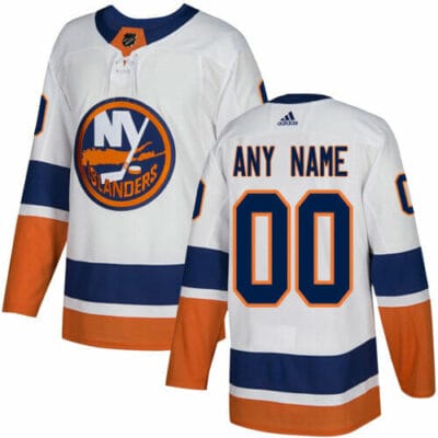 Custom New York Islanders Jersey Name And Number White NHL 6 Custom New York Islanders Jersey Name And Number White NHL
