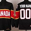 Custom Olympics Canada Jersey Name And Number 2014 Black