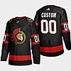 Custom Ottawa Senators Jersey Name And Number 2020-21 Black Player Home NHL