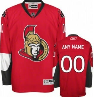 Custom Ottawa Senators Jersey Name And Number Red 6 Custom Ottawa Senators Jersey Name And Number Red
