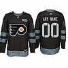 Custom Philadelphia Flyers Jersey Name And Number 1917-2017 Black 100th Anniversary NHL