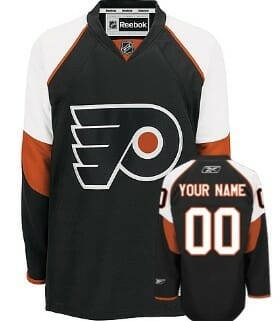 Custom Philadelphia Flyers Jersey Name And Number Black