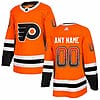 Custom Philadelphia Flyers Jersey Name And Number Orange Drift Fashion