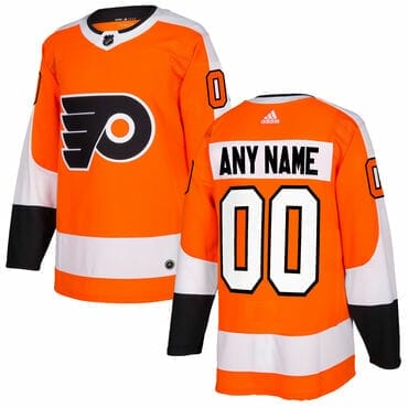 Custom Philadelphia Flyers Jersey Name And Number Orange Home NHL