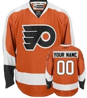 Custom Philadelphia Flyers Jersey Name And Number Orange