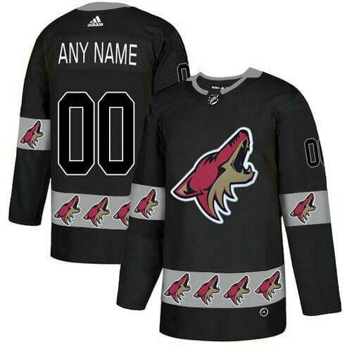 Custom Phoenix Coyotes Jersey Name And Number Black Team Logos Fashion 1 Custom Phoenix Coyotes Jersey Name And Number Black Team Logos Fashion
