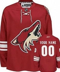 Custom Phoenix Coyotes Jersey Name And Number Red