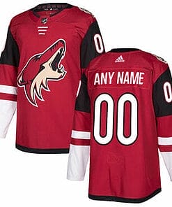 Custom Phoenix Coyotes Jersey Name And Number Red NHL