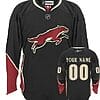 Custom Phoenix Coyotes Jersey Name And Number Third Black