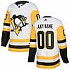 Custom Pittsburgh Penguins Jersey Name And Number White 1