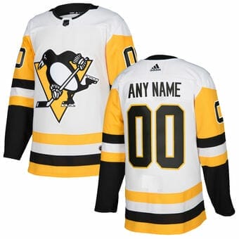 Custom Pittsburgh Penguins Jersey Name And Number White 1 6 Custom Pittsburgh Penguins Jersey Name And Number White 1