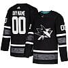Custom San Jose Sharks Jersey Name And Number 2019 Black NHL All-Star Game Parley 3 Custom San Jose Sharks Jersey Name And Number 2019 Black NHL All-Star Game Parley