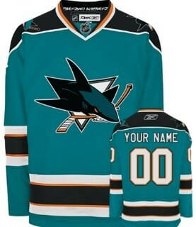 Custom San Jose Sharks Jersey Name And Number Blue 6 Custom San Jose Sharks Jersey Name And Number Blue