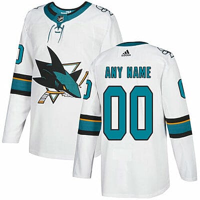 Custom San Jose Sharks Jersey Name And Number NHL White