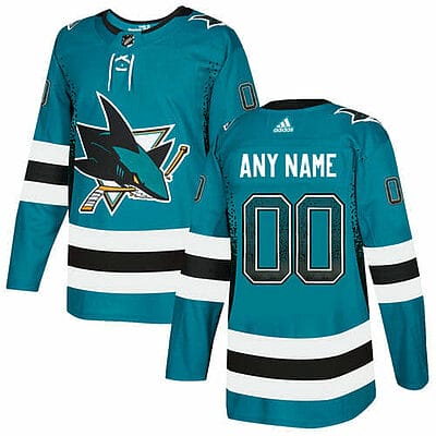 Custom San Jose Sharks Jersey Name And Number Teal Drift Fashion 6 Custom San Jose Sharks Jersey Name And Number Teal Drift Fashion