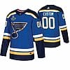 Custom St. Louis Blues Jersey Name And Number 2019 Blue Stanley Cup Champions