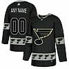 Custom St. Louis Blues Jersey Name And Number Black Team Logos Fashion