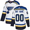 Custom St. Louis Blues Jersey Name And Number White NHL