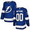 Custom Tampa Bay Lightning Jersey Name And Number 2017-2018 Blue NHL Hockey