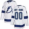 Custom Tampa Bay Lightning Jersey Name And Number White NHL
