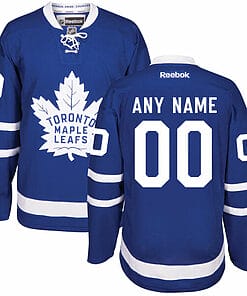 Custom Toronto Maple Leafs Jersey Name And Number 2016-17 Royal Blue Home NHL Reebok Hockey
