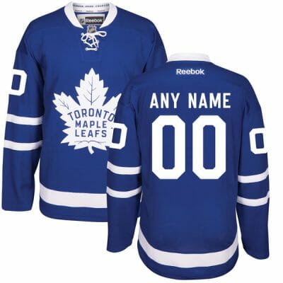 Custom Toronto Maple Leafs Jersey Name And Number 2016-17 Royal Blue Home NHL Reebok Hockey